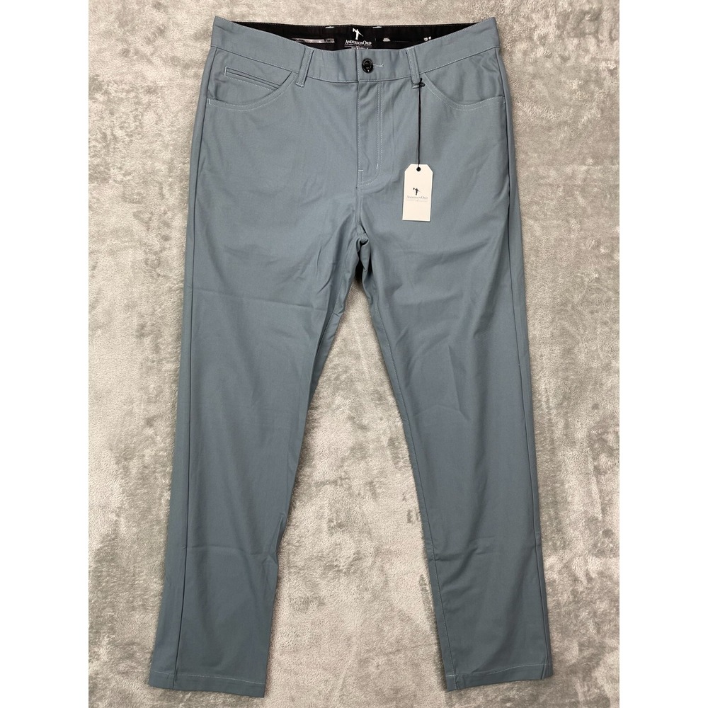 NWT Anderson‎ Ord Men's Infinite Pants Performance Golf Gray Size 35x32 Comfort
